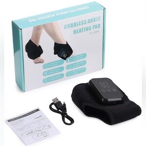 Rechargeable Ankle Massager Heating Pad Wrap NEW